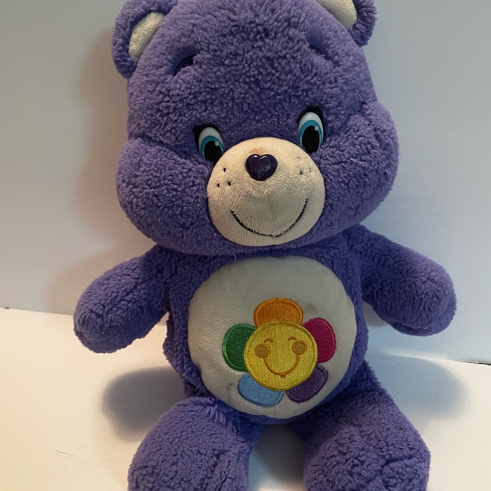 2015 Care Bears Purple Plush with Colorful Belly